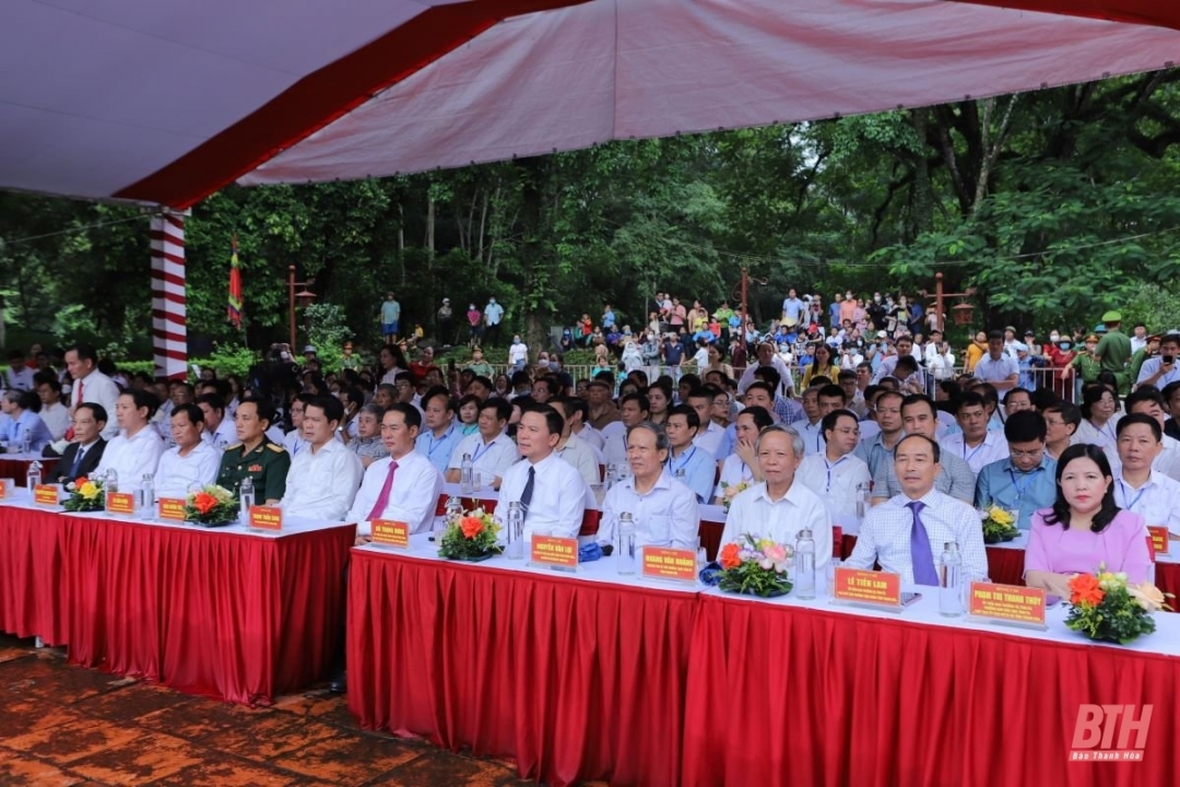 Các đại biểu tham dự Lễ hội Lam Kinh 2022.