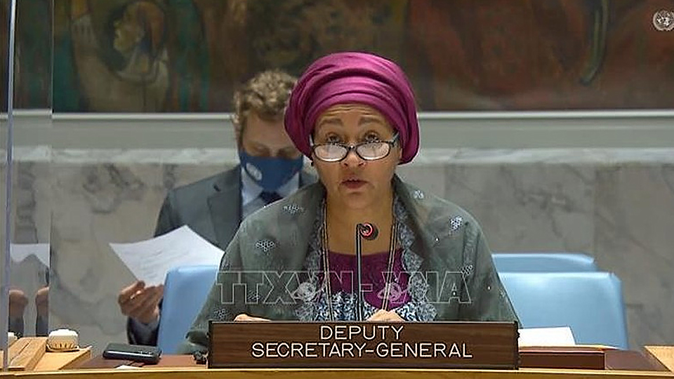 Phó Tổng Thư ký Liên hợp quốc Amina Mohammed. (Ảnh: TTXVN)