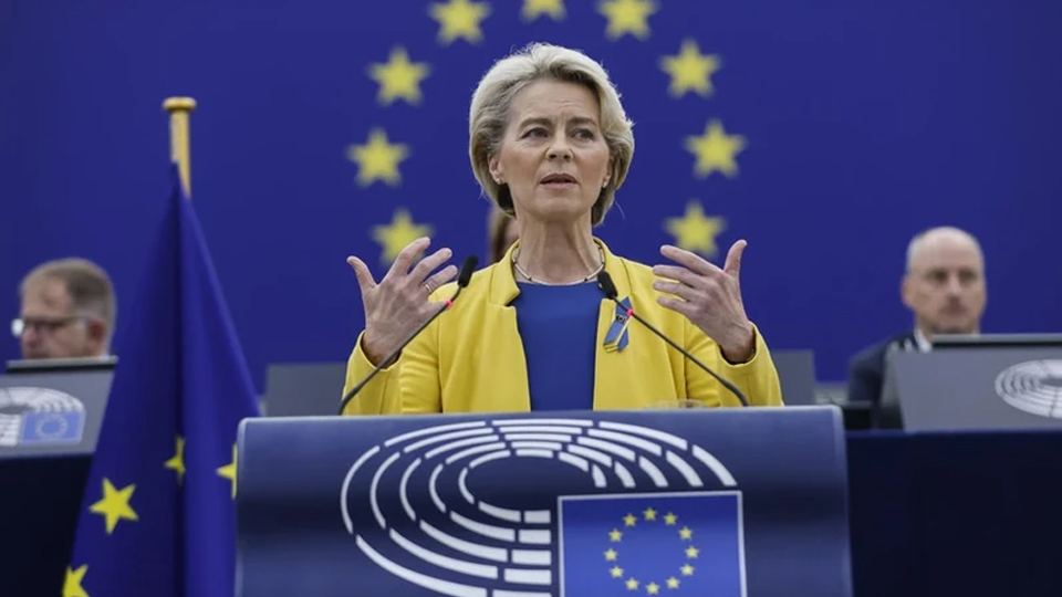 Chủ tịch Ủy ban châu Âu (EC) Ursula von der Leyen. (Nguồn; AP)
