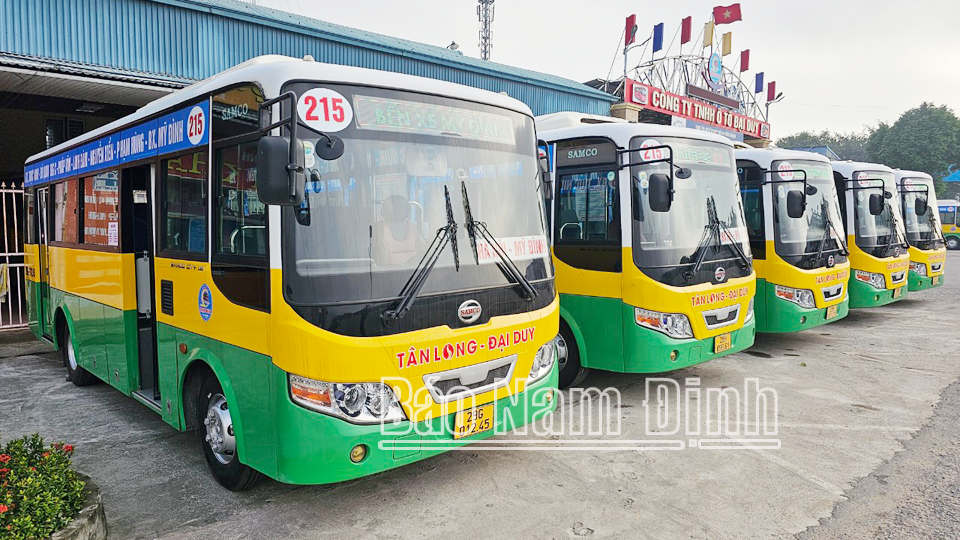 Vận hành tuyến xe buýt mới từ Bến xe trung tâm huyện Trực Ninh (Nam Định) - Bến xe Mỹ Đình (Hà Nội)