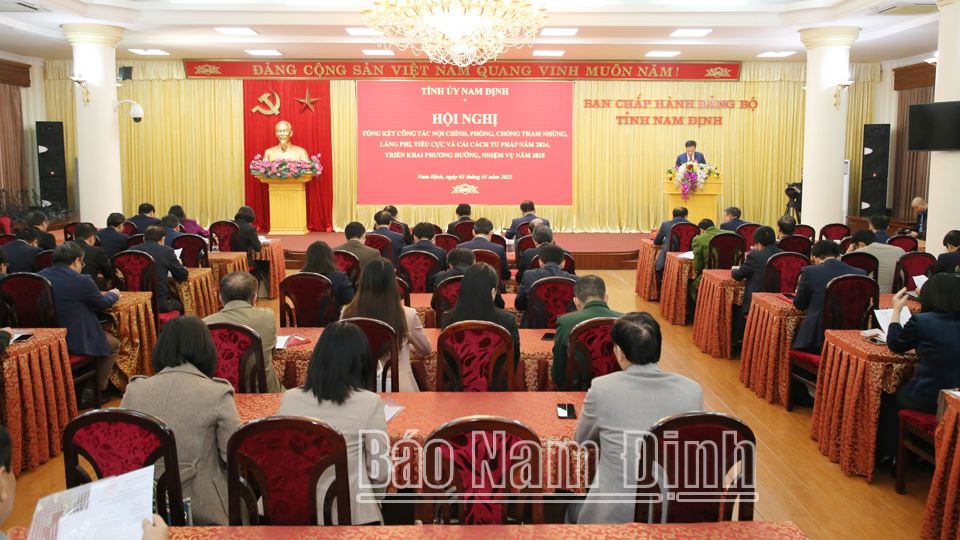 Triển khai nhiệm vụ công tác nội chính, phòng, chống tham nhũng, lãng phí, tiêu cực và cải cách tư pháp năm 2025