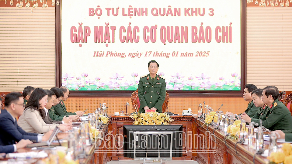 Bộ Tư lệnh Quân khu 3 gặp mặt các cơ quan báo chí năm 2025