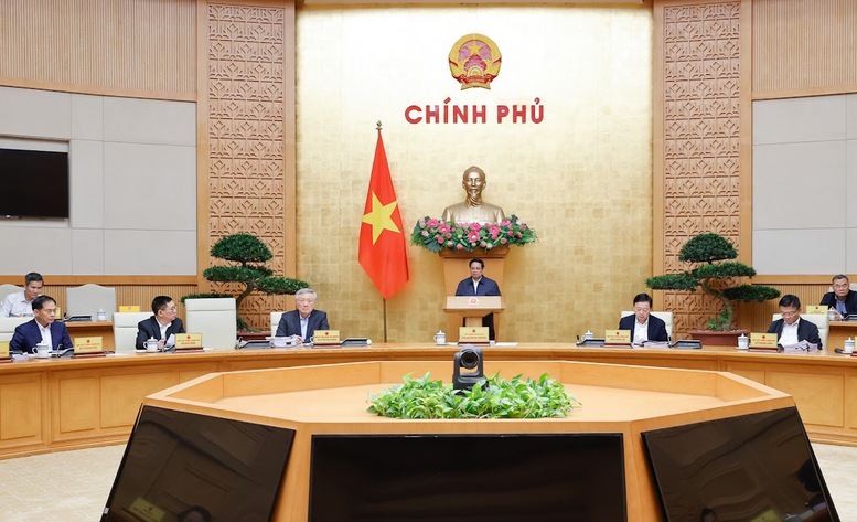 Thủ tướng Phạm Minh Chính chủ trì một phiên họp của Chính phủ về công tác xây dựng pháp luật