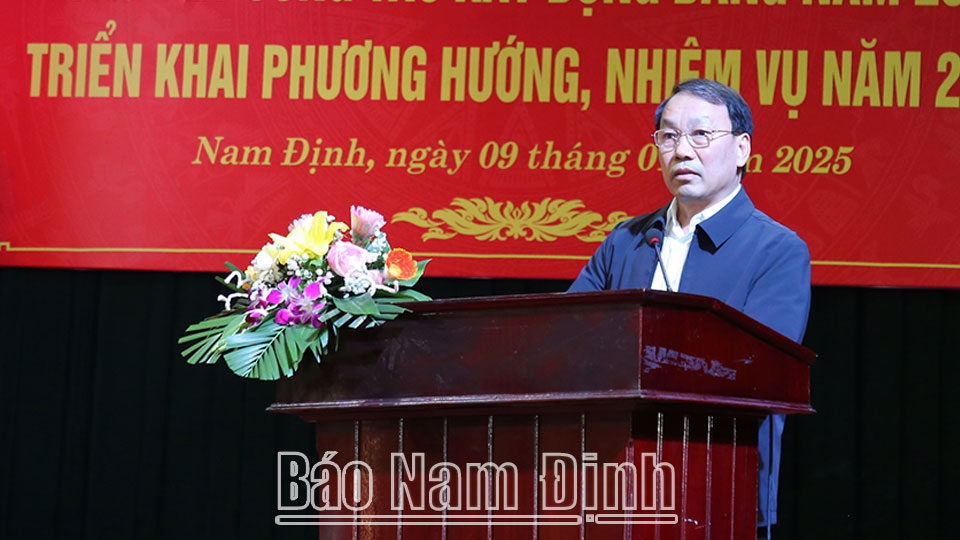 Đảng ủy Khối các Cơ quan và Doanh nghiệp tỉnh triển khai nhiệm vụ năm 2025