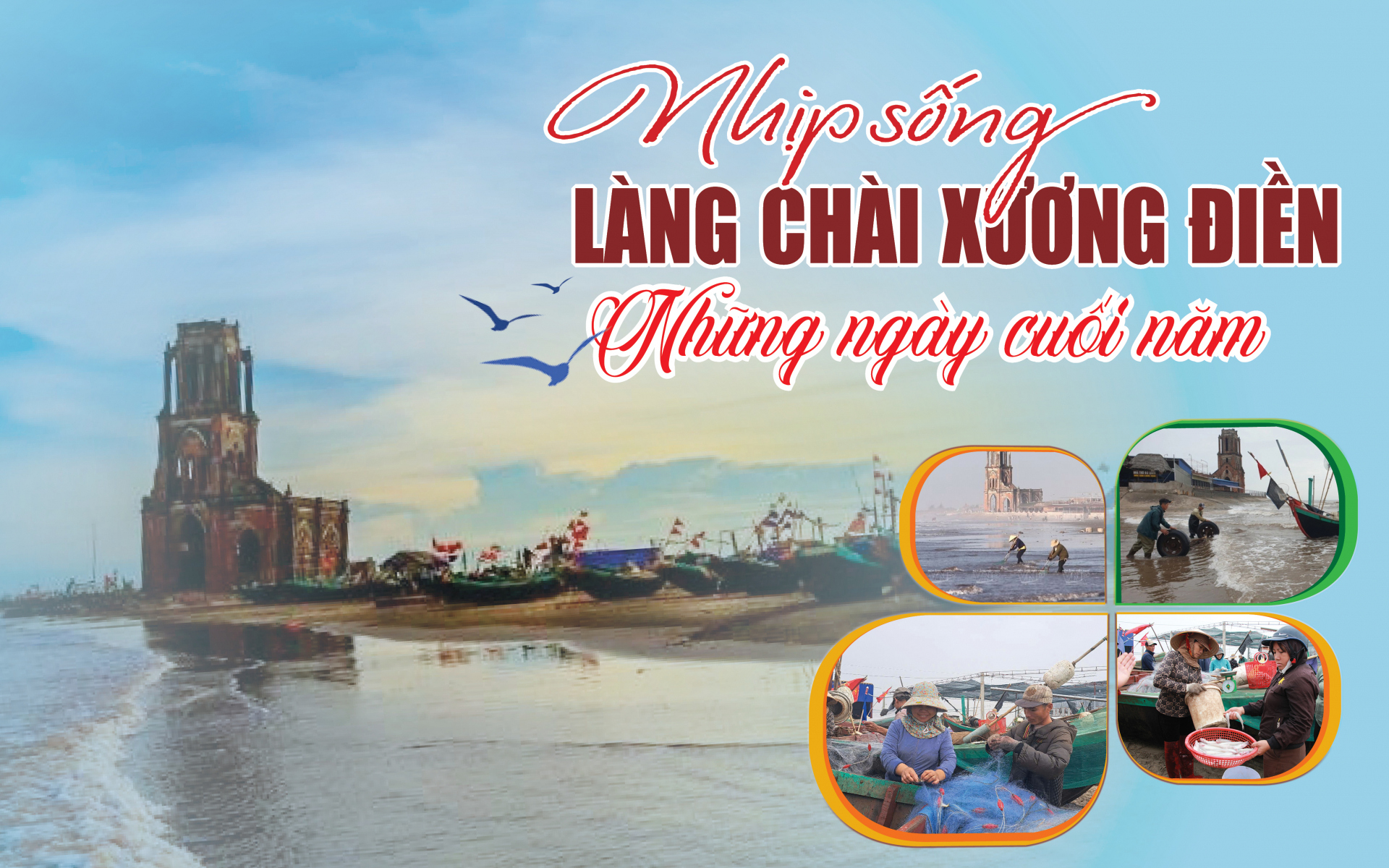 Nhịp sống làng chài Xương Điền những ngày cuối năm