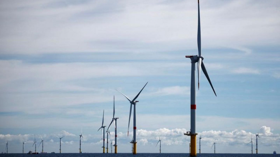 Trang trại điện gió ngoài khơi ở Pháp.
Ảnh: Reuters