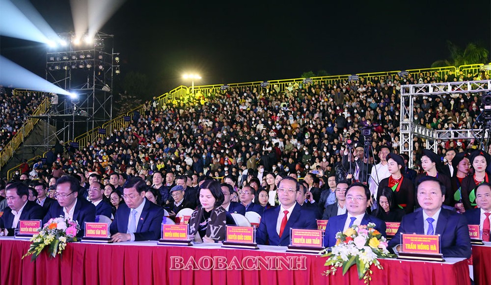 Phó Thủ tướng Chính Phủ Trần Hồng Hà và các đại biểu dự Lễ khai mạc Festival Về miền Quan họ-2023.