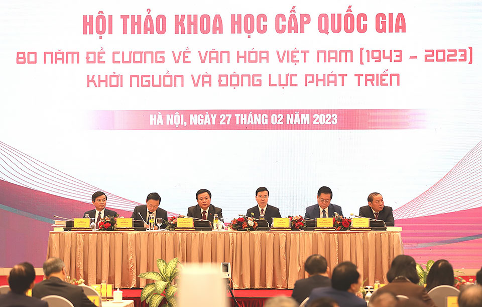 Hội thảo khoa học cấp quốc gia “80 năm Đề cương về Văn hoá Việt Nam (1943-2023) - Khởi nguồn và động lực phát triển”
