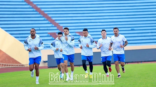 Câu lạc bộ Bóng đá Thép xanh Nam Định sẵn sàng cho mùa giải V-League 2023