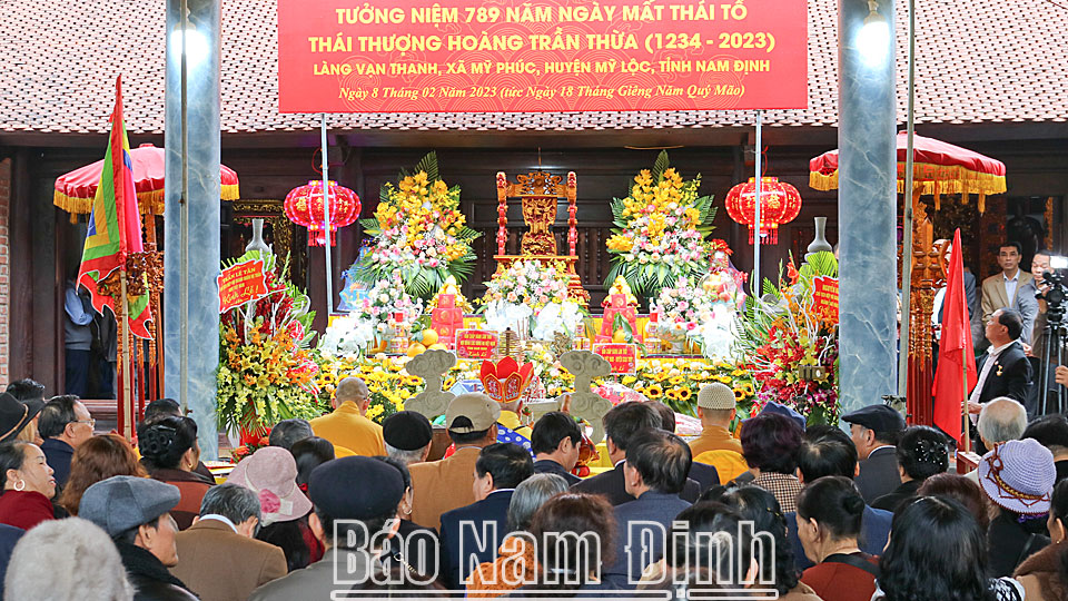Dâng hương tưởng niệm 789 năm ngày mất của Thái tổ Thái Thượng hoàng Trần Thừa