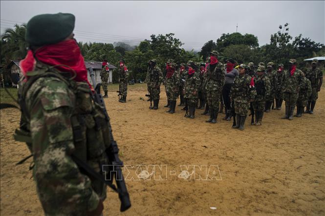 Các tay súng ELN tại khu vực San Juan, Choco, Colombia. Ảnh tư liệu: AFP/TTXVN
