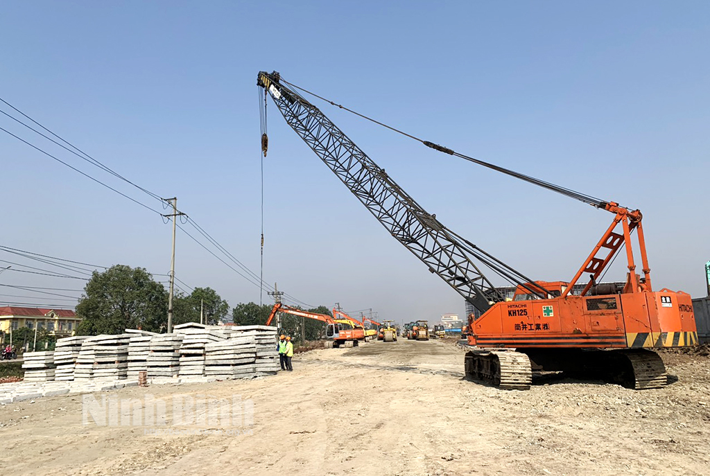 Ninh Bình: Đẩy nhanh tiến độ thi công Tiểu dự án cải thiện cơ sở hạ tầng đô thị Phát Diệm