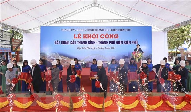 Điện Biên: Khởi công xây dựng cầu Thanh Bình nối hai bờ Nậm Rốm 