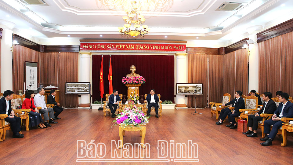 Đồng chí Bí thư Tỉnh ủy tiếp và làm việc với lãnh đạo Tập đoàn Bưu chính Viễn thông Việt Nam