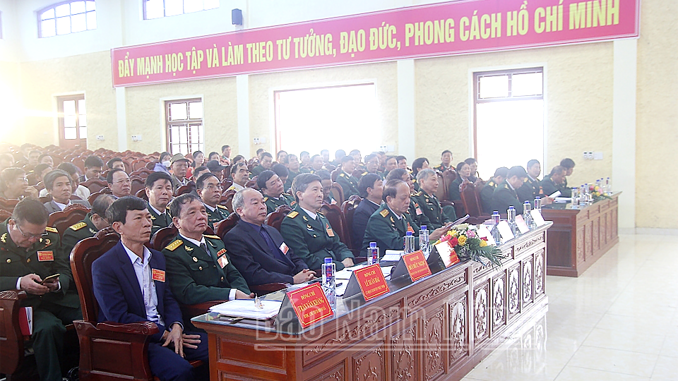 Các đại biểu dự Đại hội “CCB gương mẫu” xã Trực Thanh, giai đoạn 2019-2024. 
