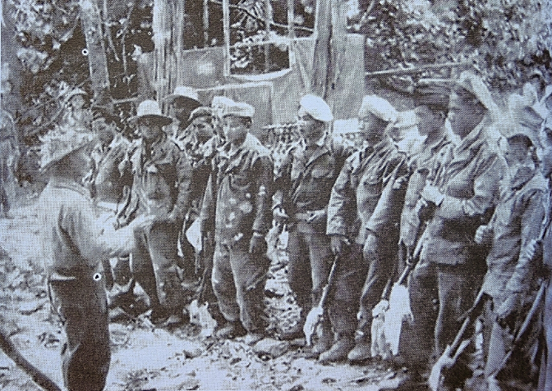 Trung đoàn 36, Đại đoàn 308 tiếp nhận binh lính ở đồn Bản Kéo ra hàng tháng 3/1954.
