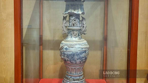 Bảo vật quốc gia - bộ chân đèn và lư hương độc bản còn nguyên vẹn ở Nam Định