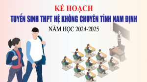 Kế hoạch tuyển sinh THPT hệ không chuyên tỉnh Nam Định năm học 2024-2025