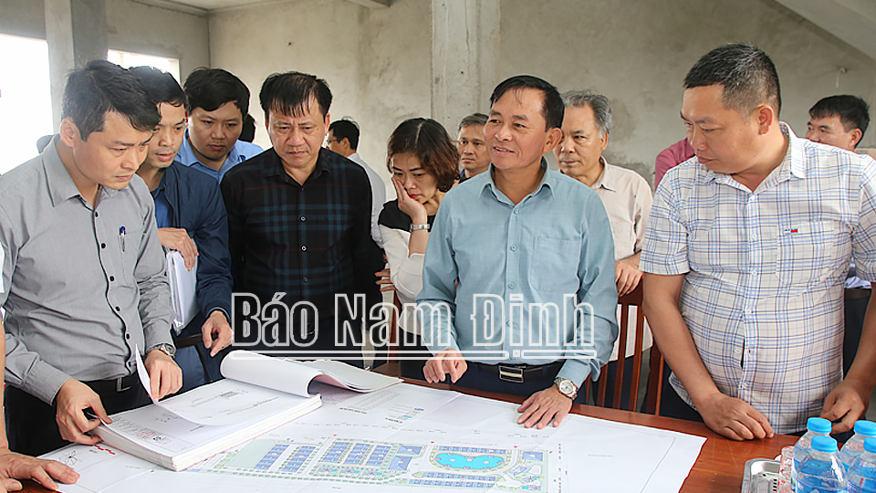 Thường trực HĐND tỉnh khảo sát một số dự án tại huyện Nghĩa Hưng