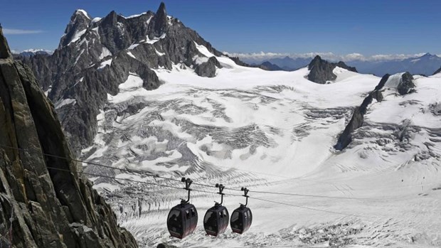 Đỉnh Mont Blanc. (Nguồn: AFP/TTXVN)
