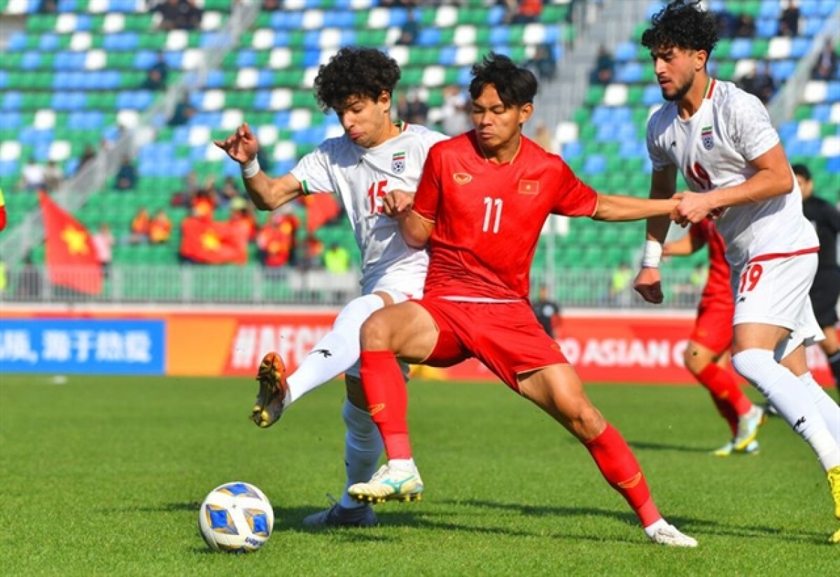 Vĩ Hào gây ấn tượng khi khoác áo U20 Việt Nam tham dự VCK U20 châu Á 2023. 