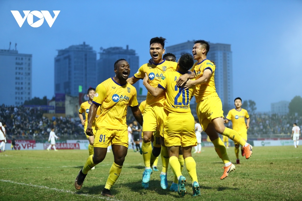 SLNA chưa thắng ở V-League 2023 nhưng đã đánh bại HAGL trong 7 lần đối đầu gần nhất trên sân Vinh. 