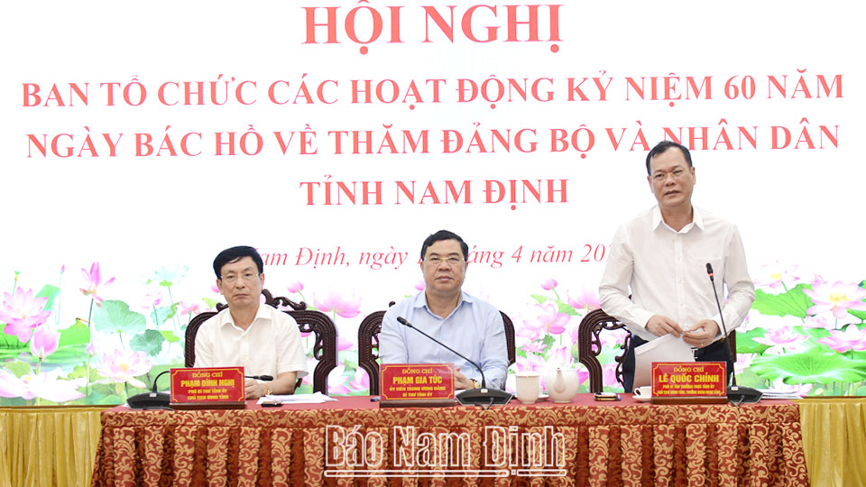 Đồng chí Phó Bí thư Thường trực Tỉnh ủy Lê Quốc Chỉnh phát biểu chỉ đạo tại hội nghị.