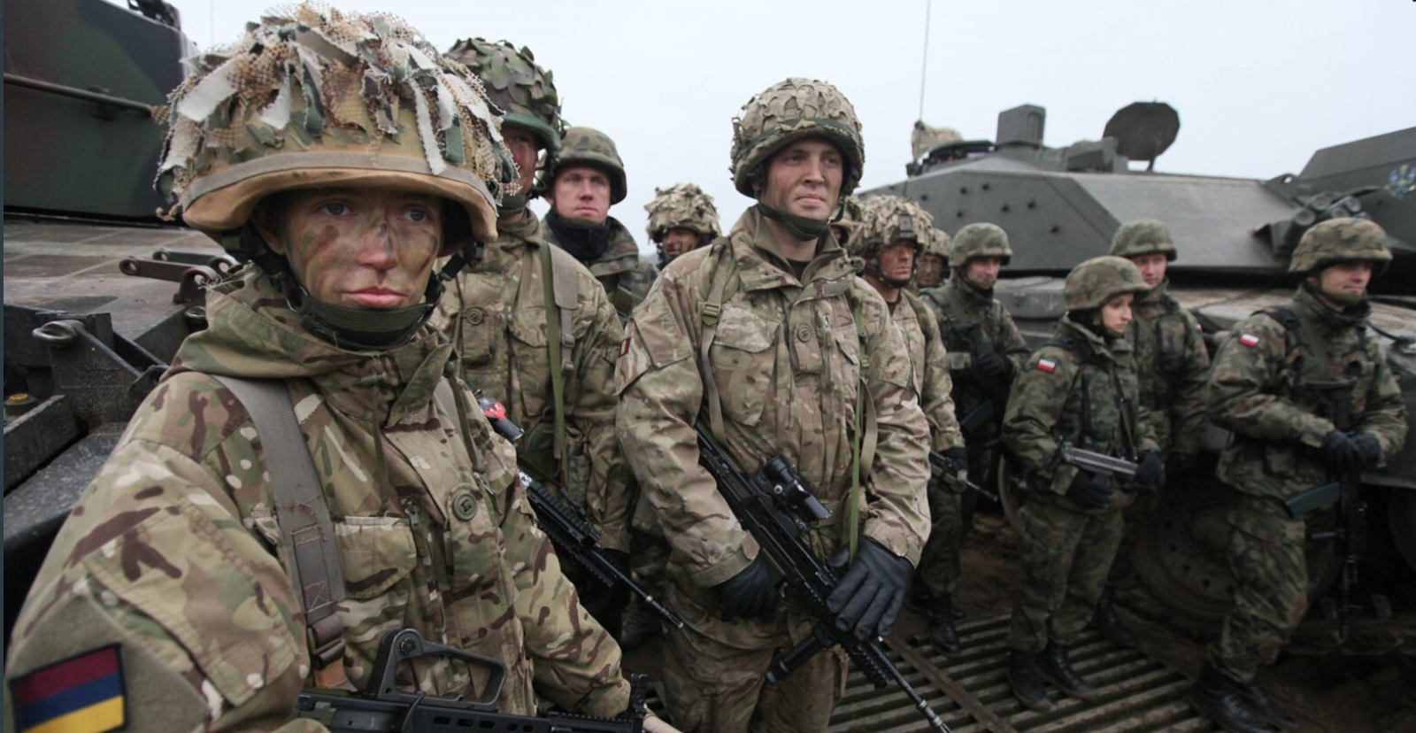 Binh sĩ Anh tham gia cuộc tập trận ở Ba Lan. Ảnh: RFE/RL
