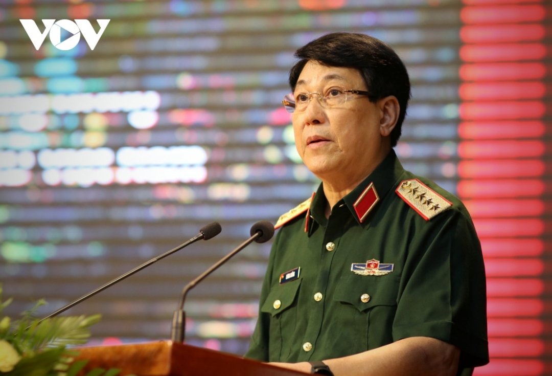 Đại tướng Lương Cường phát biểu khai mạc hội thảo 