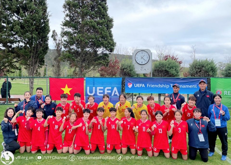 U16 nữ Việt Nam kết thúc giải giao hữu quốc tế ở Thổ Nhĩ Kỳ với vị trí thứ 5 chung cuộc.