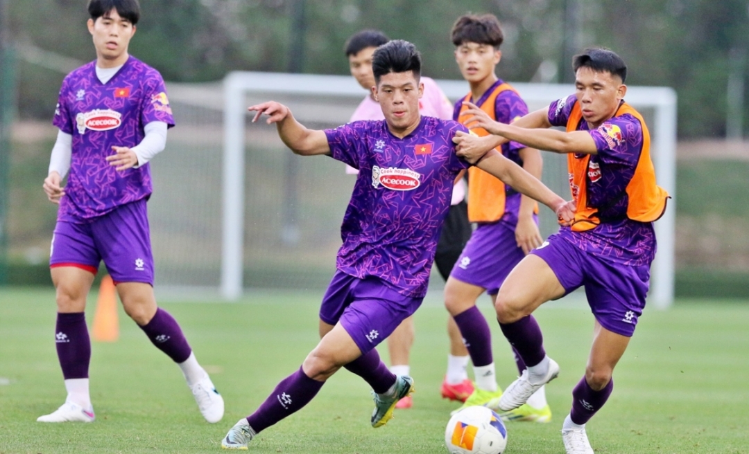 U23 Việt Nam có thể thay người thoải mái khi đá giao hữu với U23 Jordan