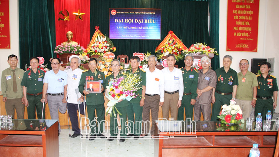 Ban Chấp hành Hội Thương binh nặng tỉnh Nam Định ra mắt Đại hội. DT