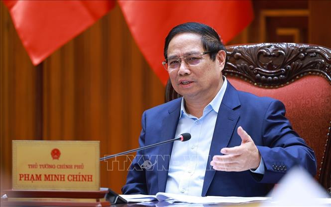 Thủ tướng Phạm Minh Chính phát biểu. Ảnh: Dương Giang/TTXVN
