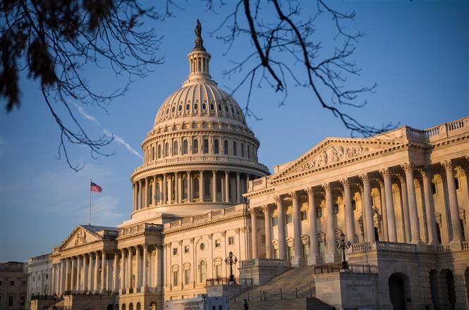 Tòa nhà Quốc hội Mỹ ở Washington, DC. (Ảnh: AFP/TTXVN)
