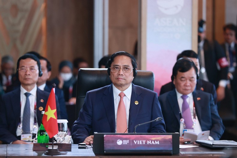Thủ tướng Phạm Minh Chính tại phiên khai mạc Hội nghị Cấp cao ASEAN 42.


