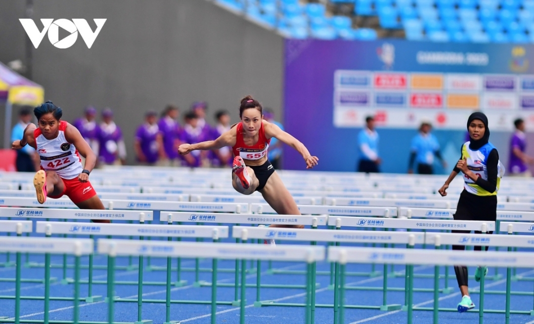 Huỳnh Thị Mỹ Tiên và những bước chạy xé gió ở nội dung 100m rào nữ 