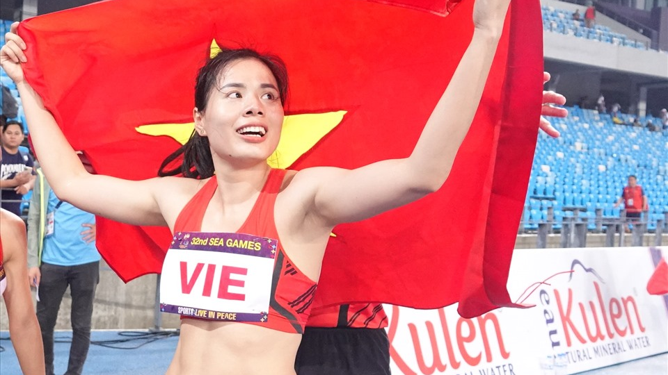 Nguyễn Thị Huyền đã làm rạng danh điền kinh Việt Nam, khi giành huy chương vàng tại 5 kỳ Đại hội liên tiếp. Ảnh: Nguyễn Đăng
