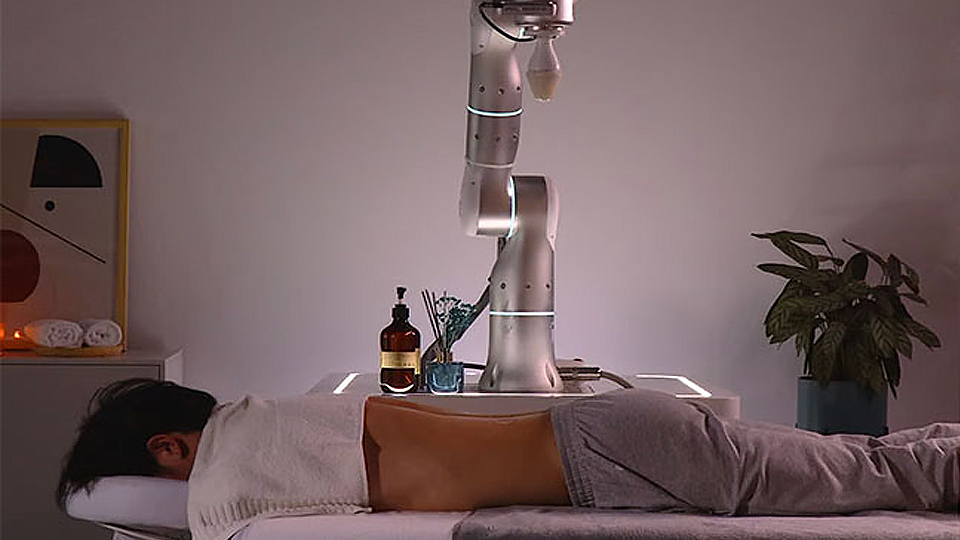 Phát triển thành công robot trị liệu massage
