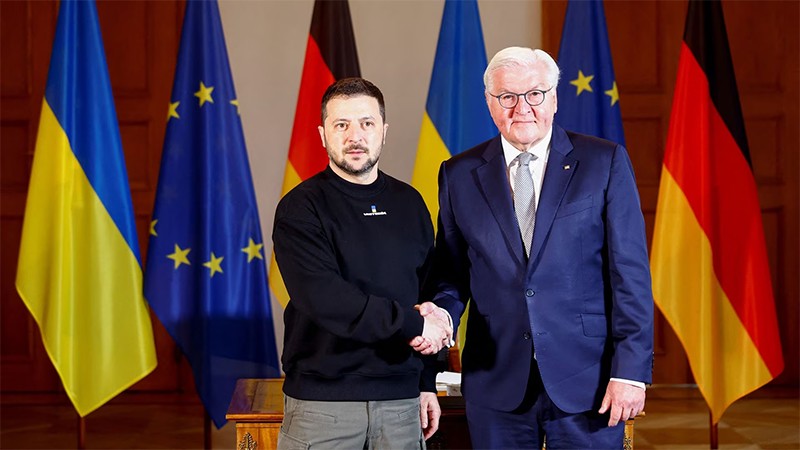 Tổng thống Đức tiếp đón người đồng cấp Ukraine