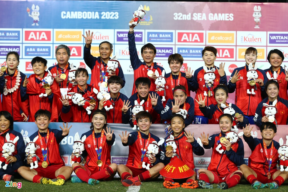 Tuyển nữ Việt Nam là đội duy nhất trong lịch sử giành HCV ở 4 kỳ SEA Games liên tiếp. Trong khi đó, Thái Lan mới chỉ có 3 lần vô địch liền.
