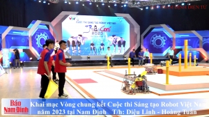 Khai mạc Vòng chung kết Cuộc thi Sáng tạo Robot Việt Nam năm 2023 tại Nam Định