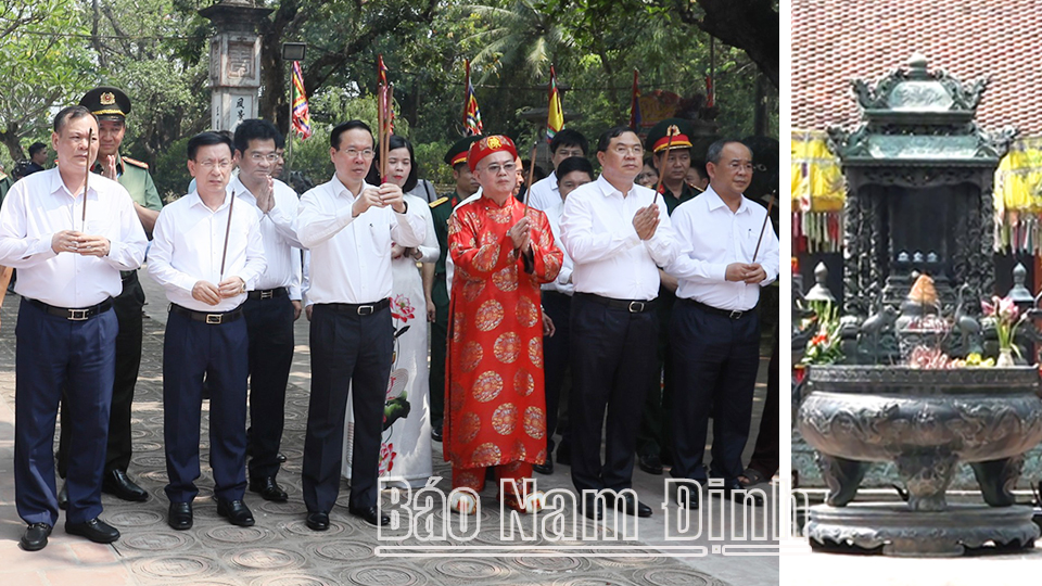 Chủ tịch nước Võ Văn Thưởng về thăm và làm việc tại Nam Định