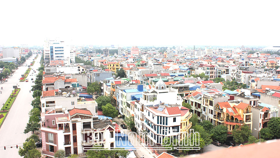 Một góc Khu đô thị Hoà Vượng (thành phố Nam Định).