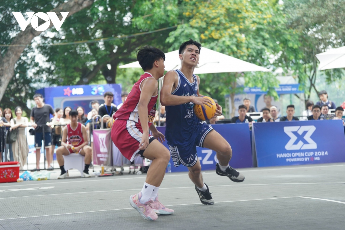 Giải bóng rổ 3x3 Hanoi Open Cup 2024 Powered By MB năm nay thu hút gần 200 vận động viên đến từ 40 đội bóng