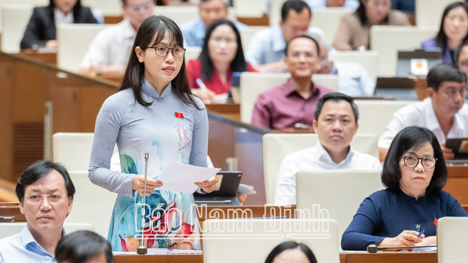 Đoàn đại biểu Quốc hội tỉnh Nam Định tham gia thảo luận về phát triển kinh tế - xã hội và ngân sách Nhà nước