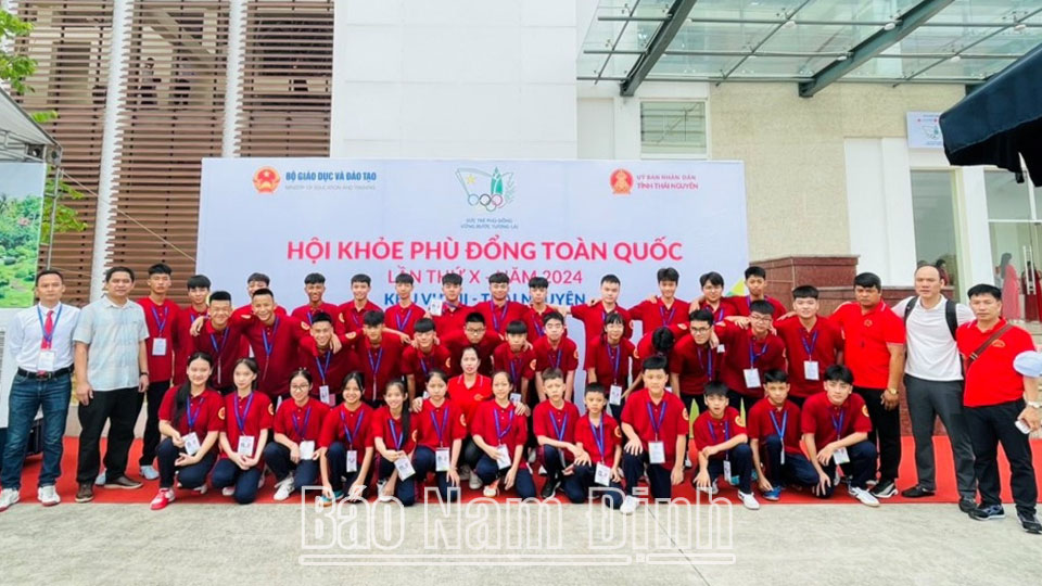 Gần 140 vận động viên Đoàn Nam Định tham gia Hội khỏe Phù Đổng toàn quốc lần thứ X, khu vực II năm 2024