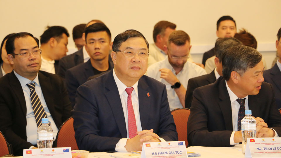 Đoàn đại biểu tỉnh Nam Định tại Hội thảo xúc tiến thương mại và đầu tư giữa tỉnh Nam Định với các đối tác Australia.