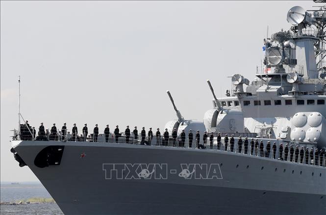 Tàu chống ngầm Severomorsk của Nga. Ảnh minh họa: AFP/TTXVN
