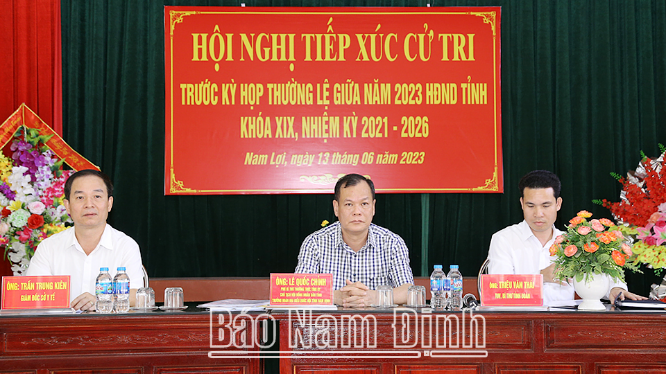 Đại biểu HĐND tỉnh tiếp tục chương trình tiếp xúc cử tri các địa phương