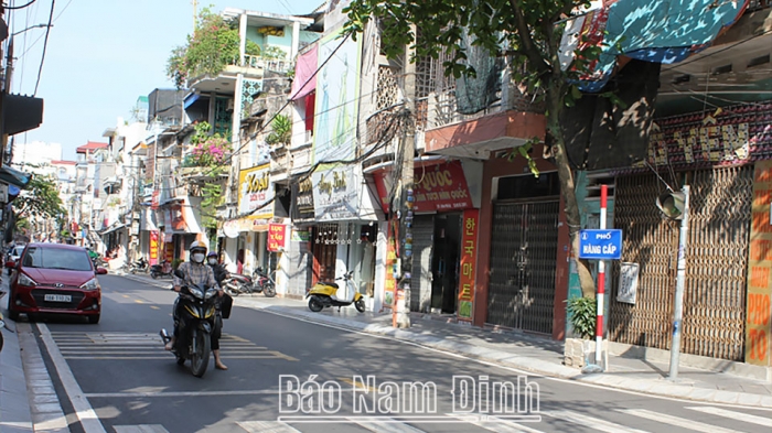 Thành phố Nam Định thí điểm phân luồng giao thông một số tuyến đường nội thị